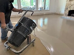 Self-leveling pour