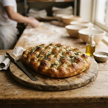 Olive oil focaccia
