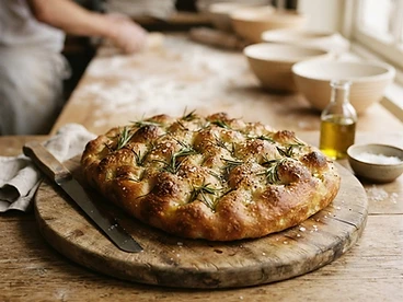 Olive oil focaccia