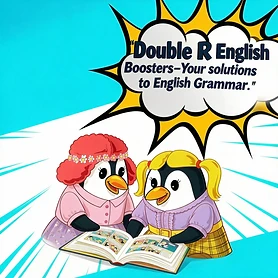 Students learning grammar with Double R Booster