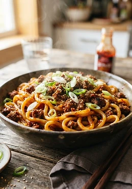 Korean Gochujang Beef Noodles