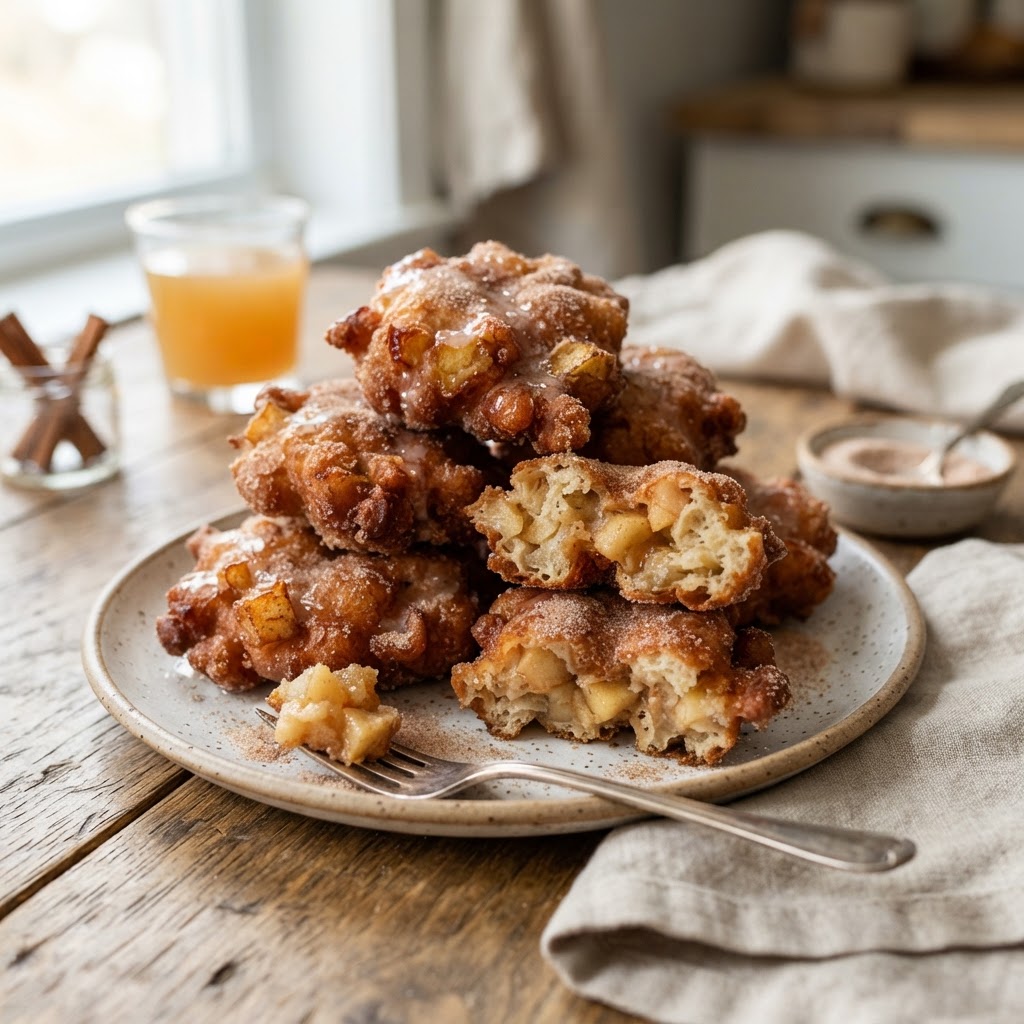 Sourdough Discard Apple Fritters
