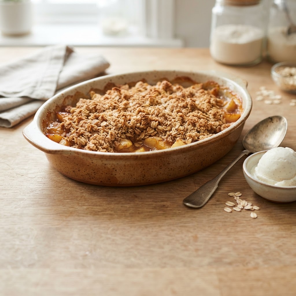 How to Keep Apple Crisp Topping Crunchy