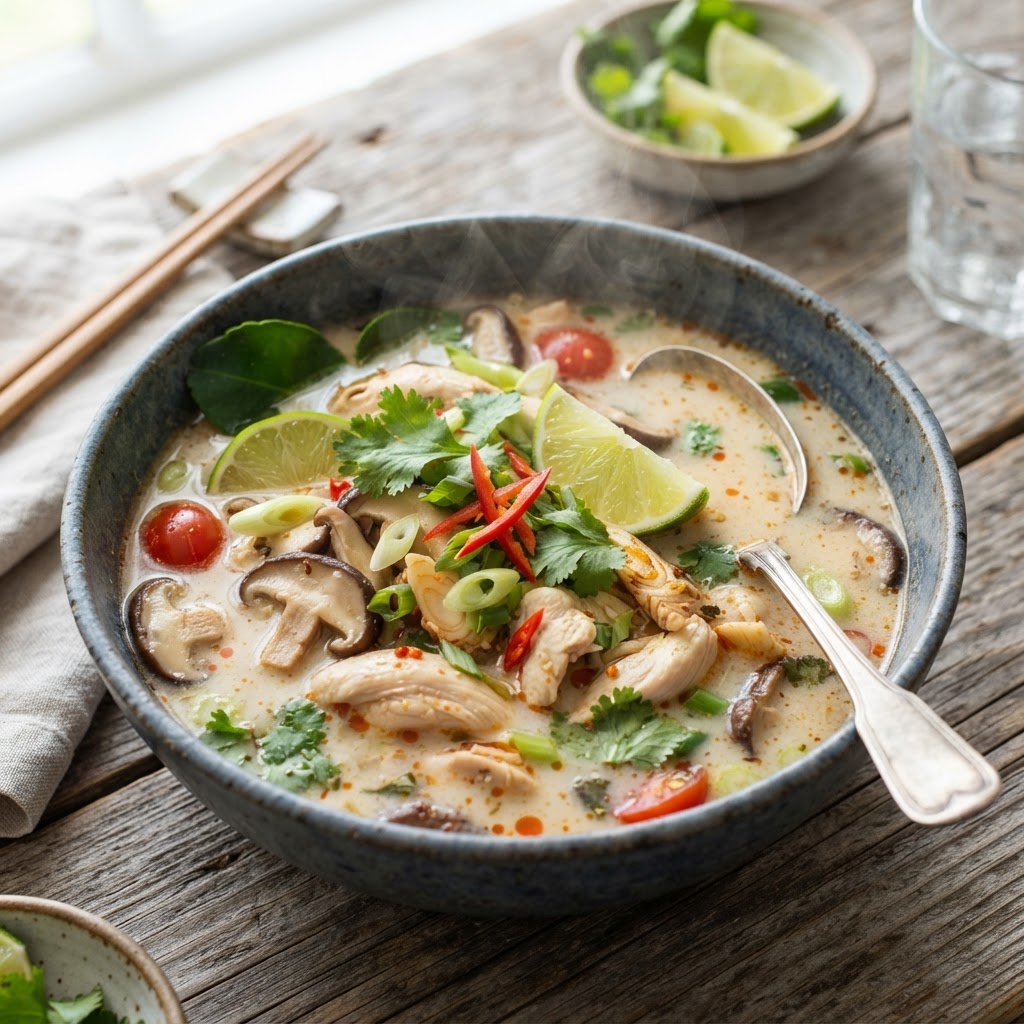 Coconut Lemongrass Chicken Soup