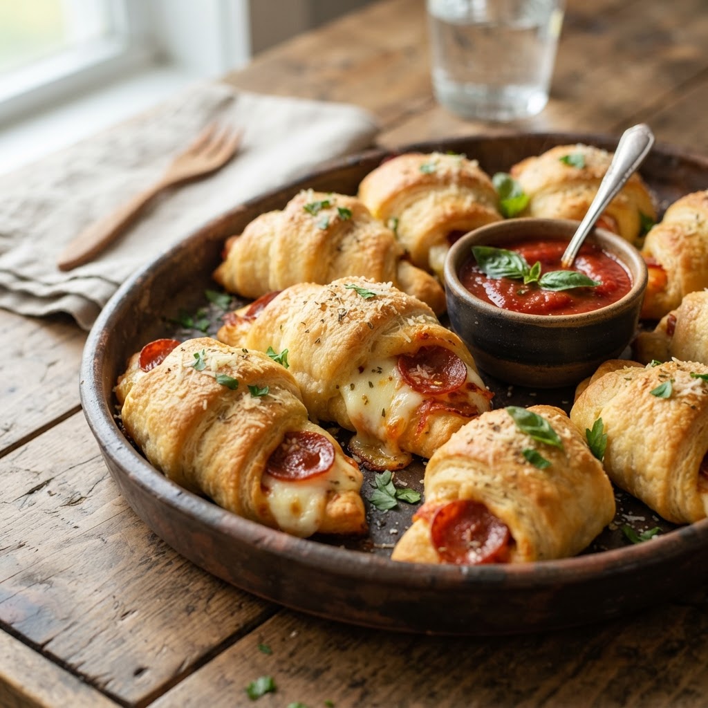 Pizza Stuffed Crescent Rolls