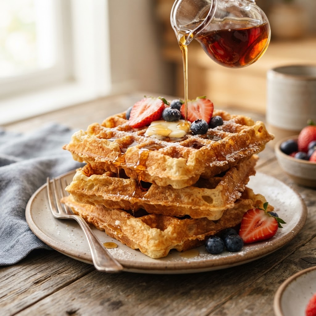 Sourdough Discard Waffles