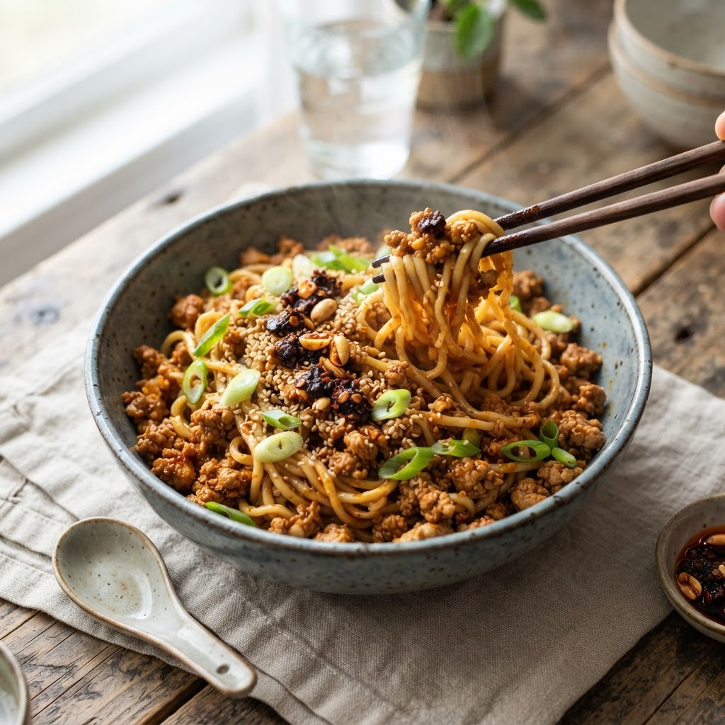 Dan Dan Noodle Bowls with Turkey