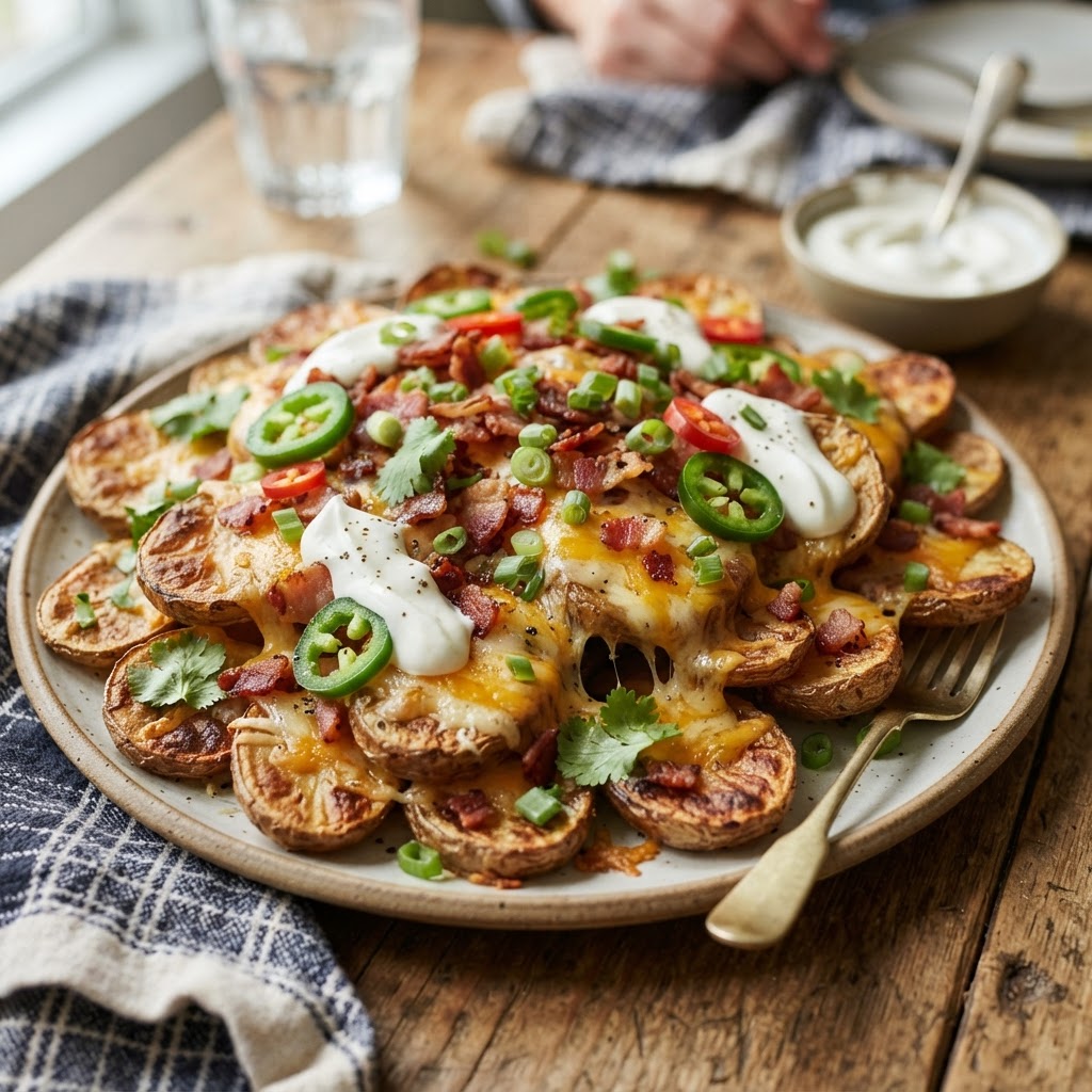 Loaded Potato Skin Nachos