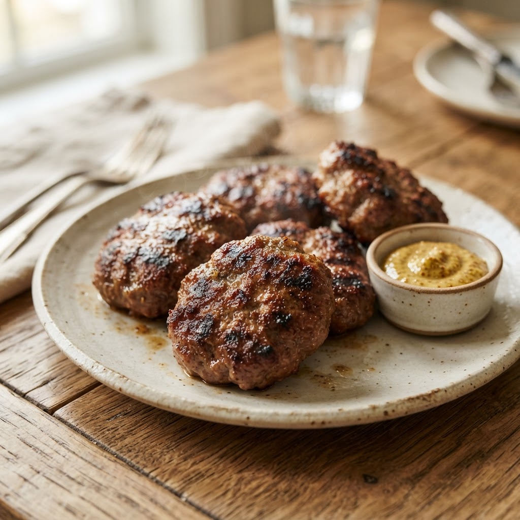 Romanian-Inspired Beef Patties