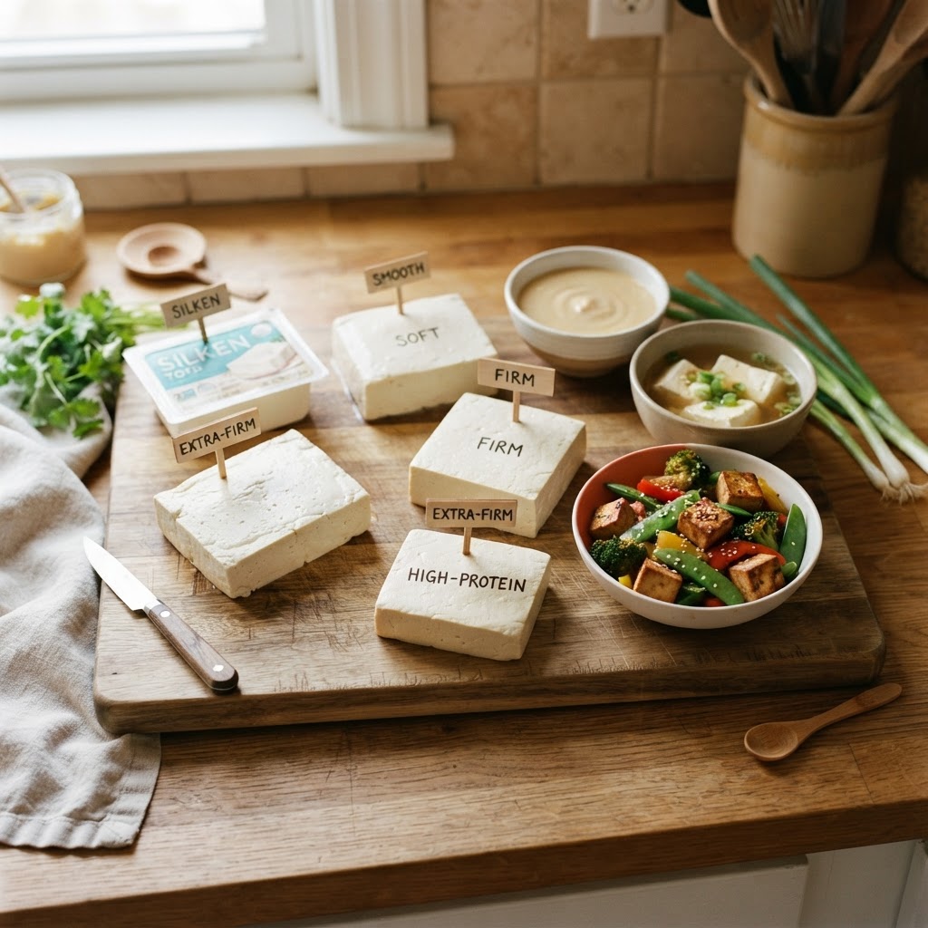 Tofu Types Explained: Silken, Soft, Firm, Extra-Firm, and High-Protein