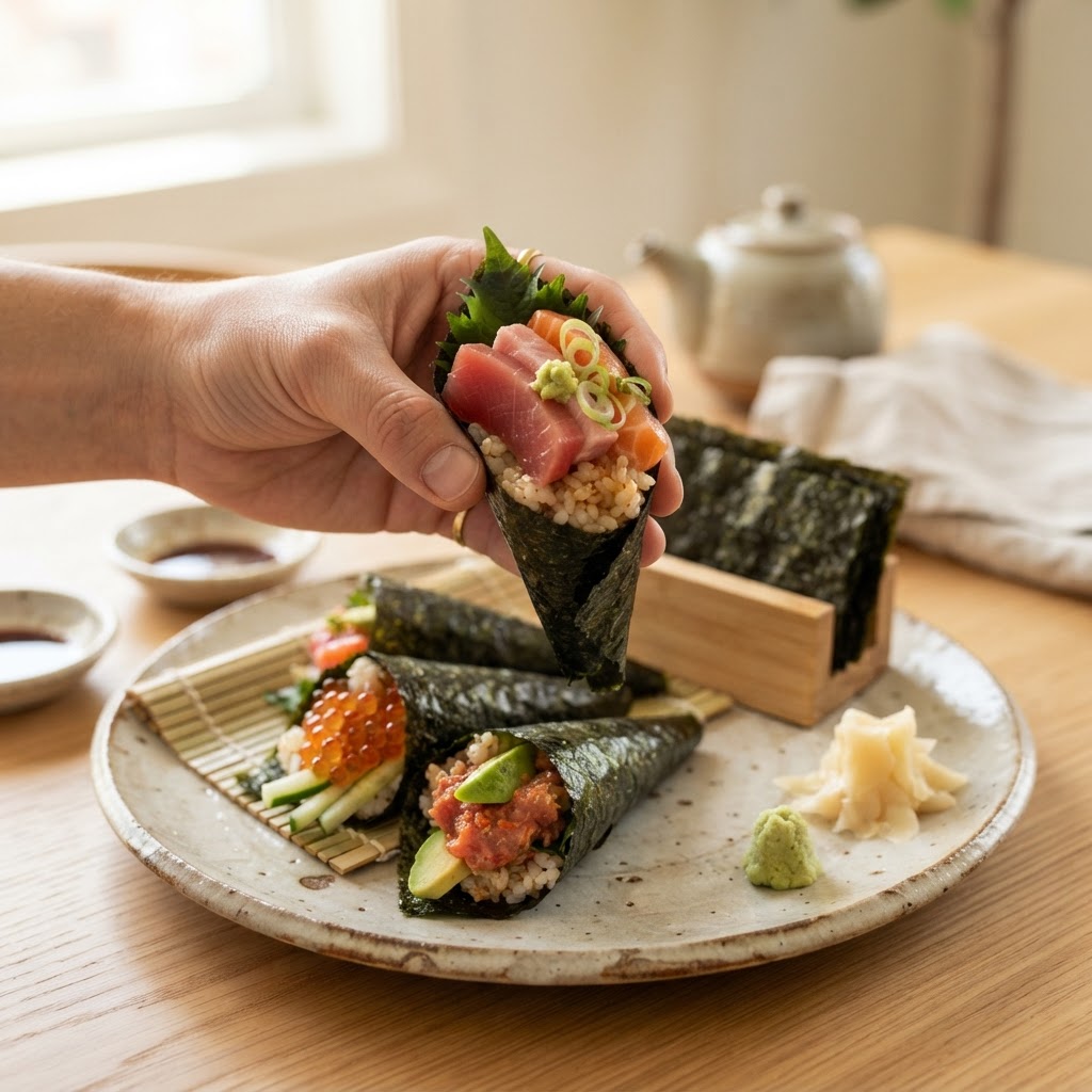 Temaki Hand-Rolled Sushi