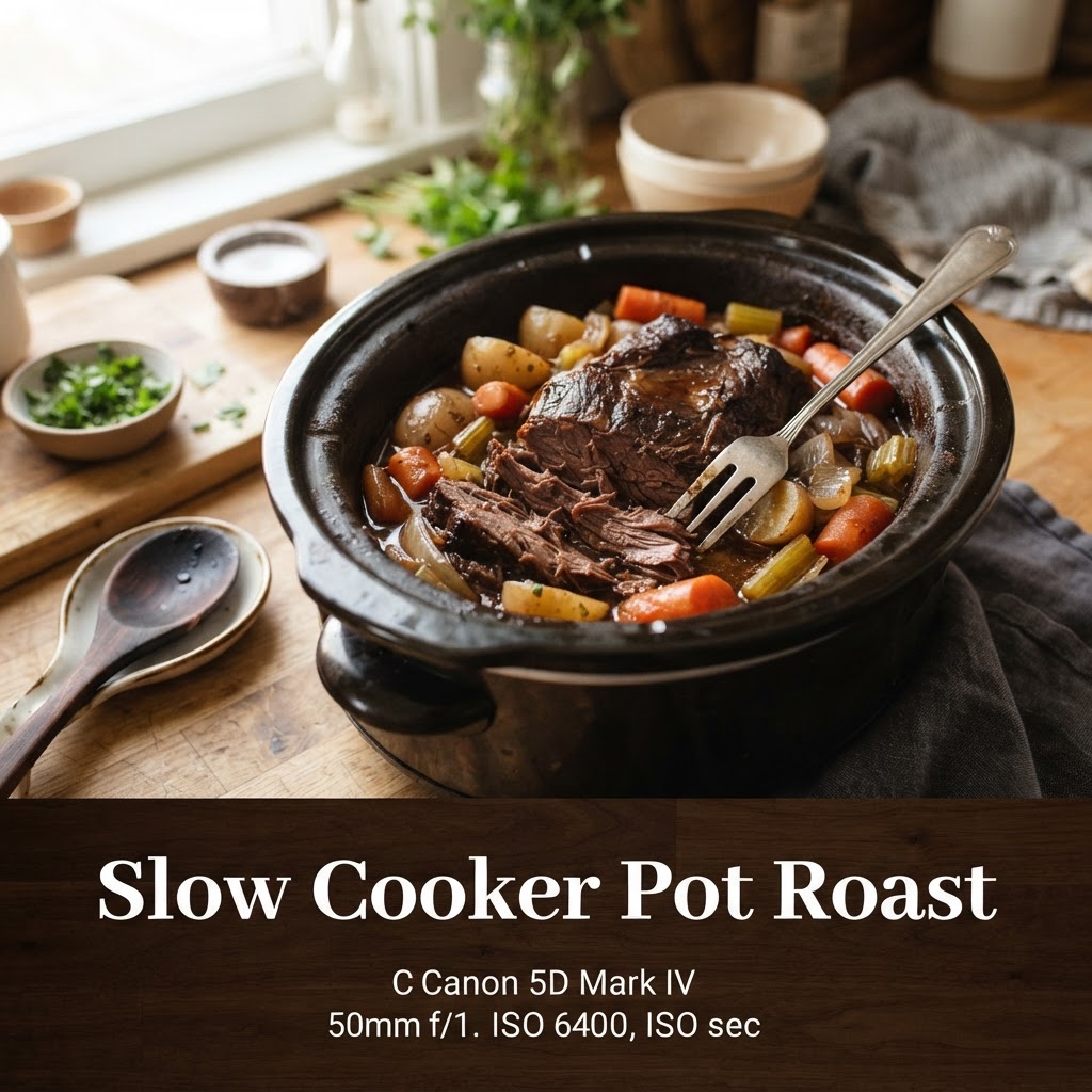 Slow Cooker Pot Roast: Time, Liquid, and Doneness