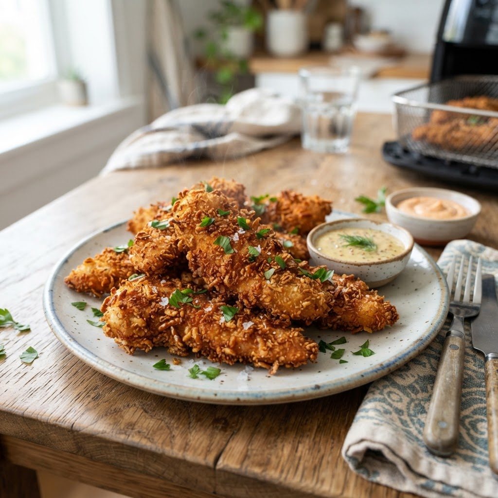 Air Fryer Pretzel Chicken Tenders
