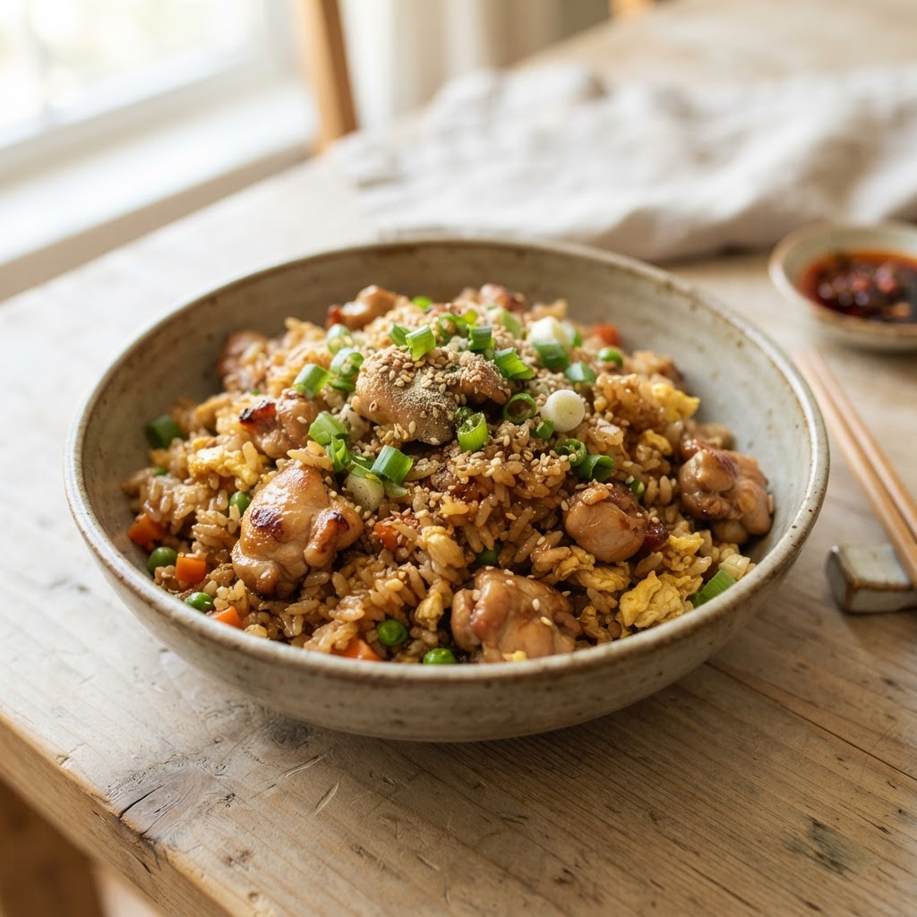 Ginger Chicken Fried Rice