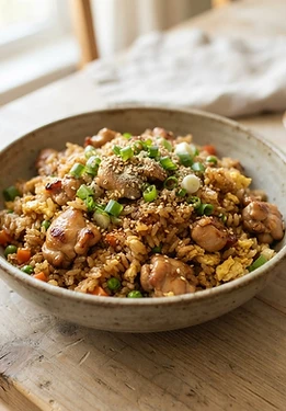 Ginger Chicken Fried Rice