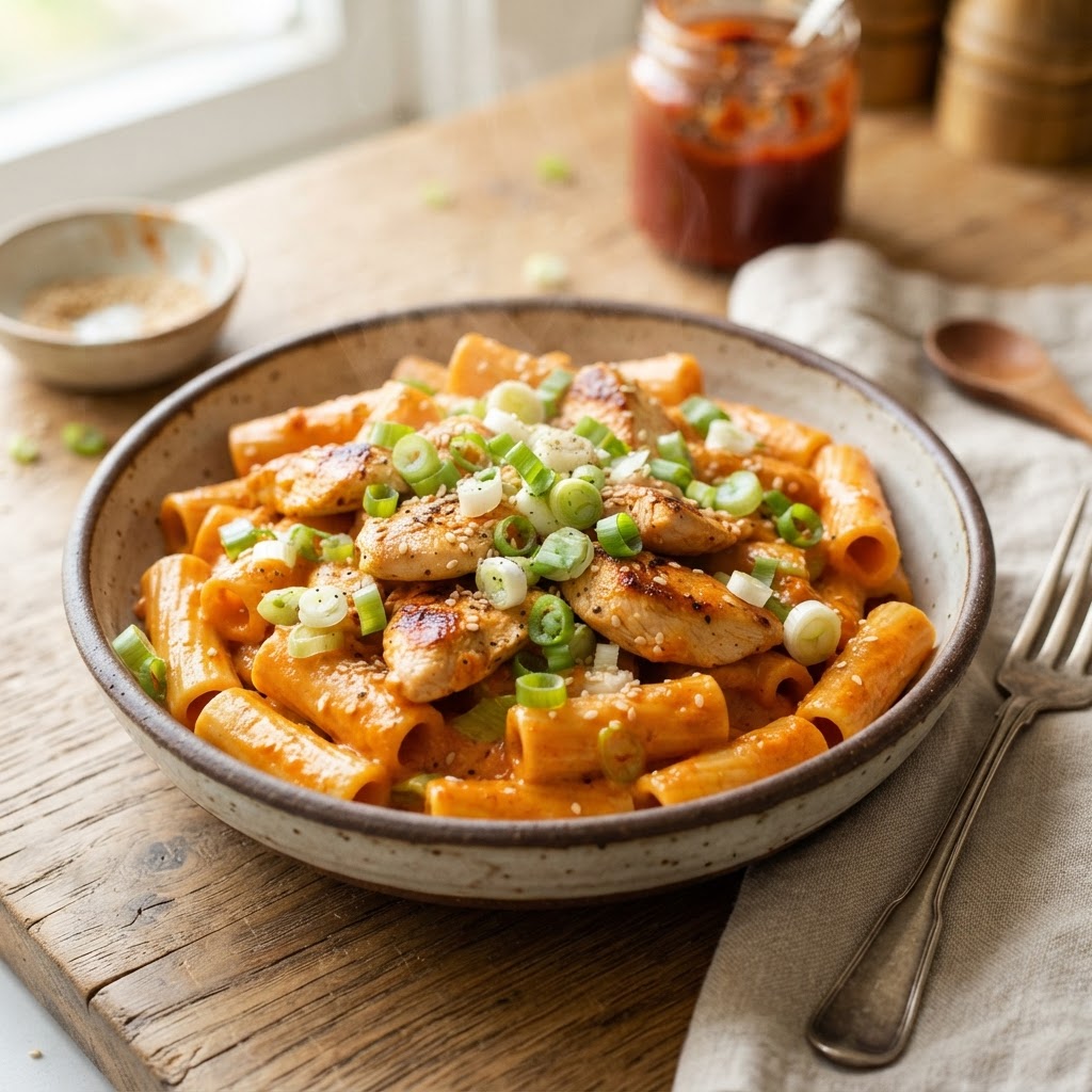 Gochujang Butter Chicken Pasta