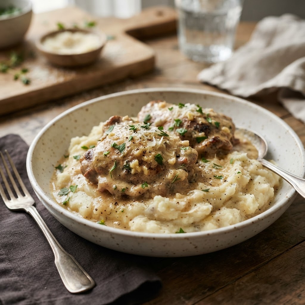 Slow Cooker Garlic Parmesan Chicken