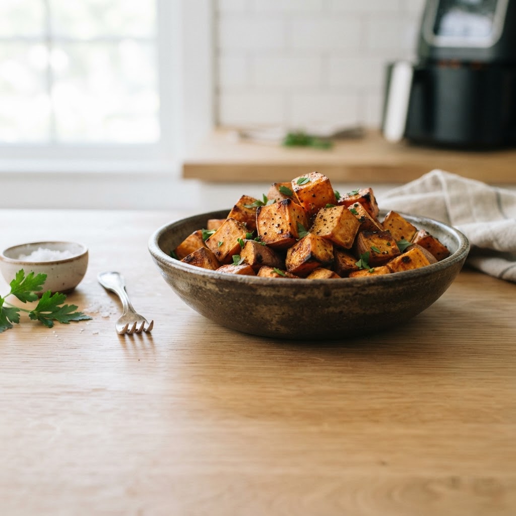 How Long to Air Fry Sweet Potato Cubes