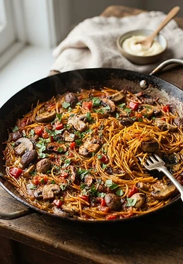 Spanish Mushroom Fideua