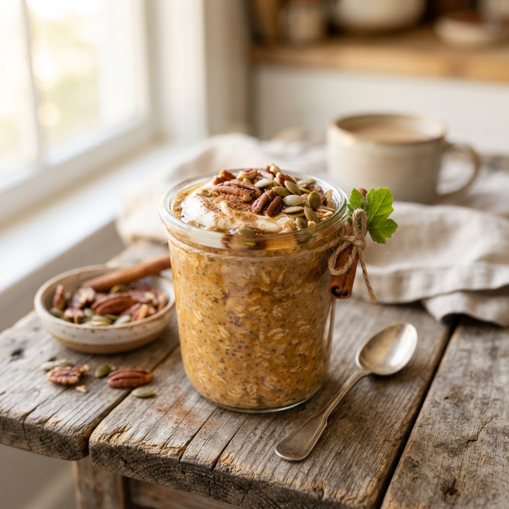 Pumpkin Spice Overnight Oats