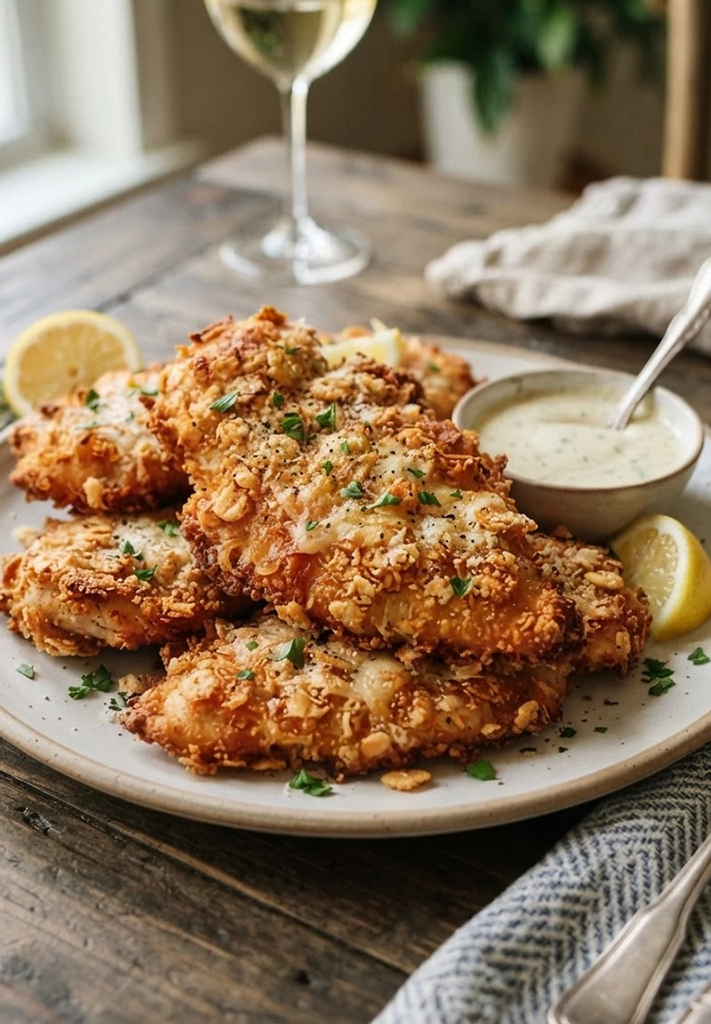 Ritz Cracker Chicken Cutlets
