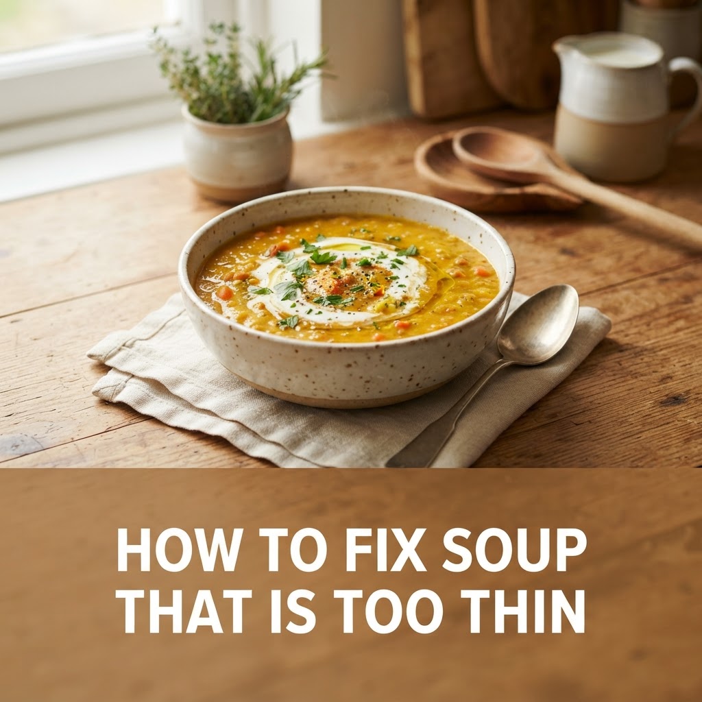 How to Fix Soup That Is Too Thin