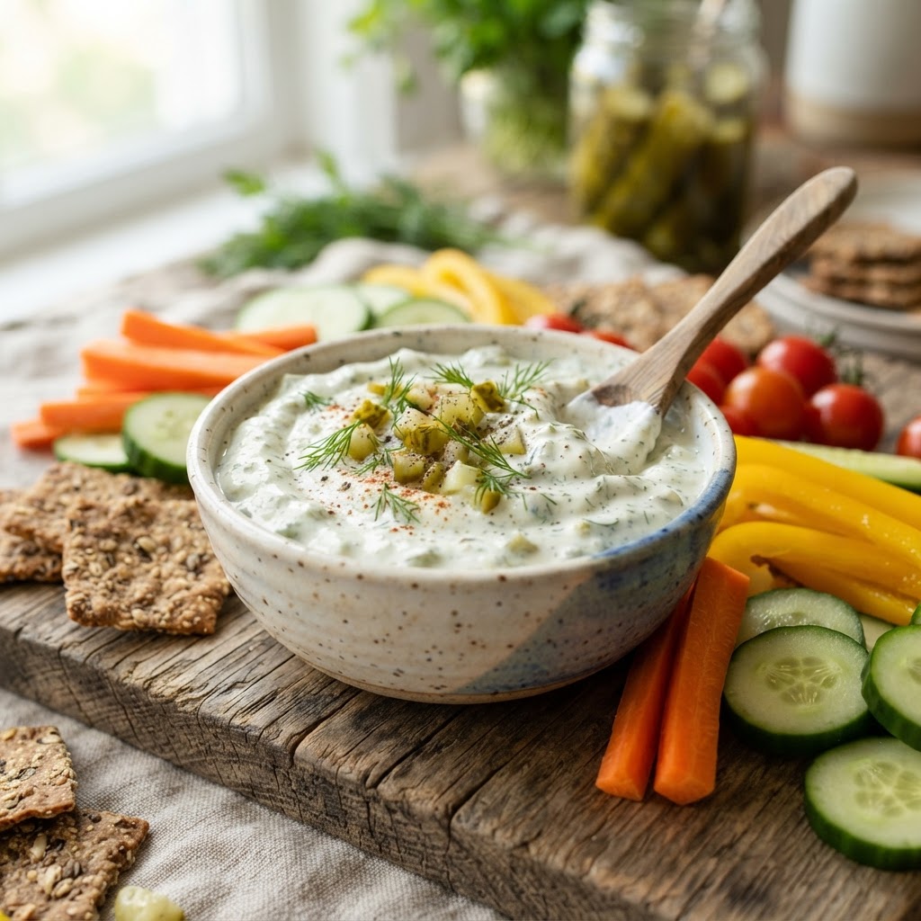 Pickle Ranch Yogurt Dip