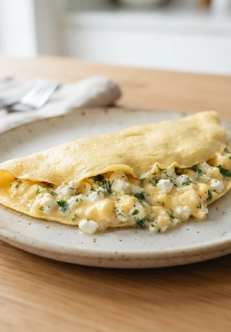 Greek Herb and Feta Omelet