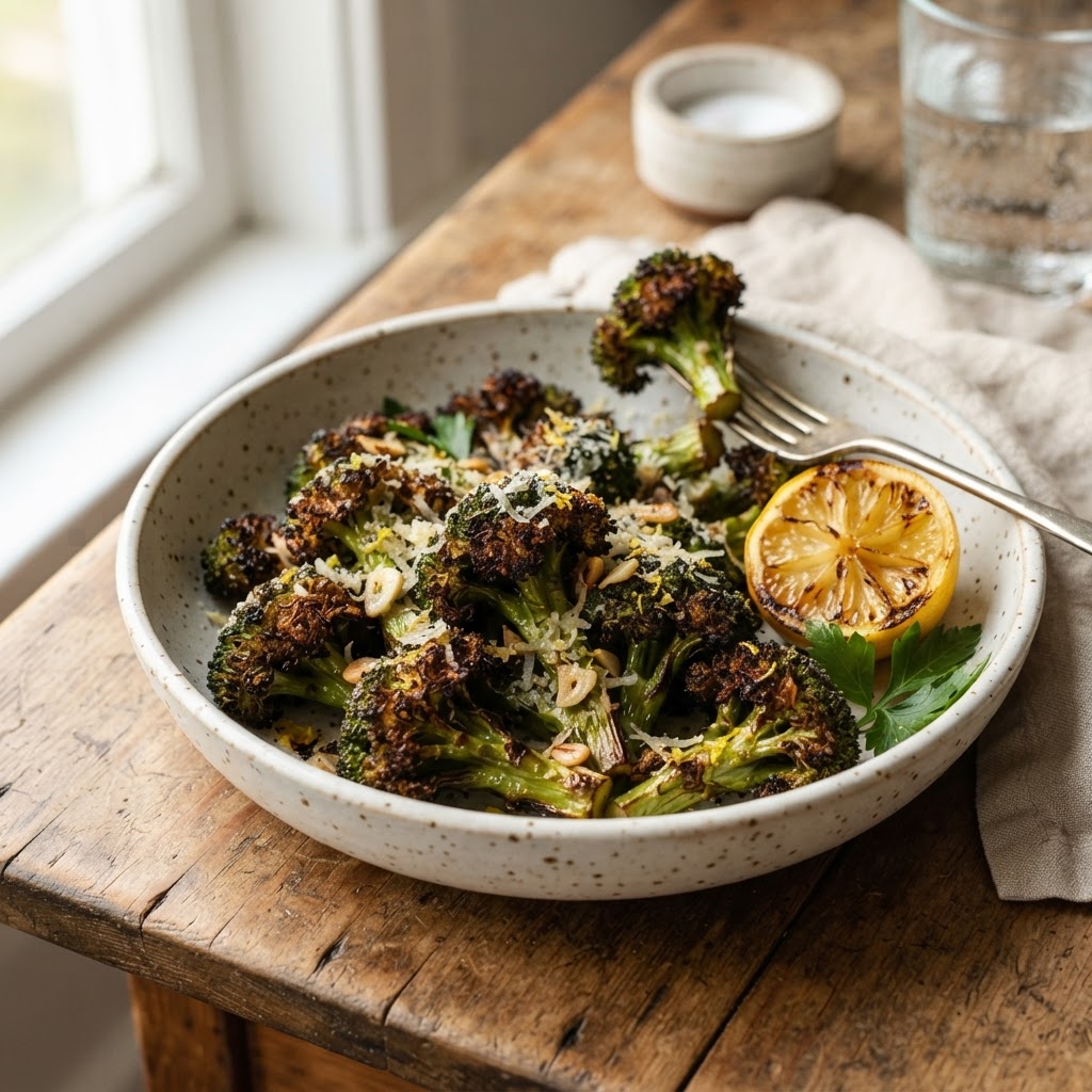Roasted Broccoli with Parmesan