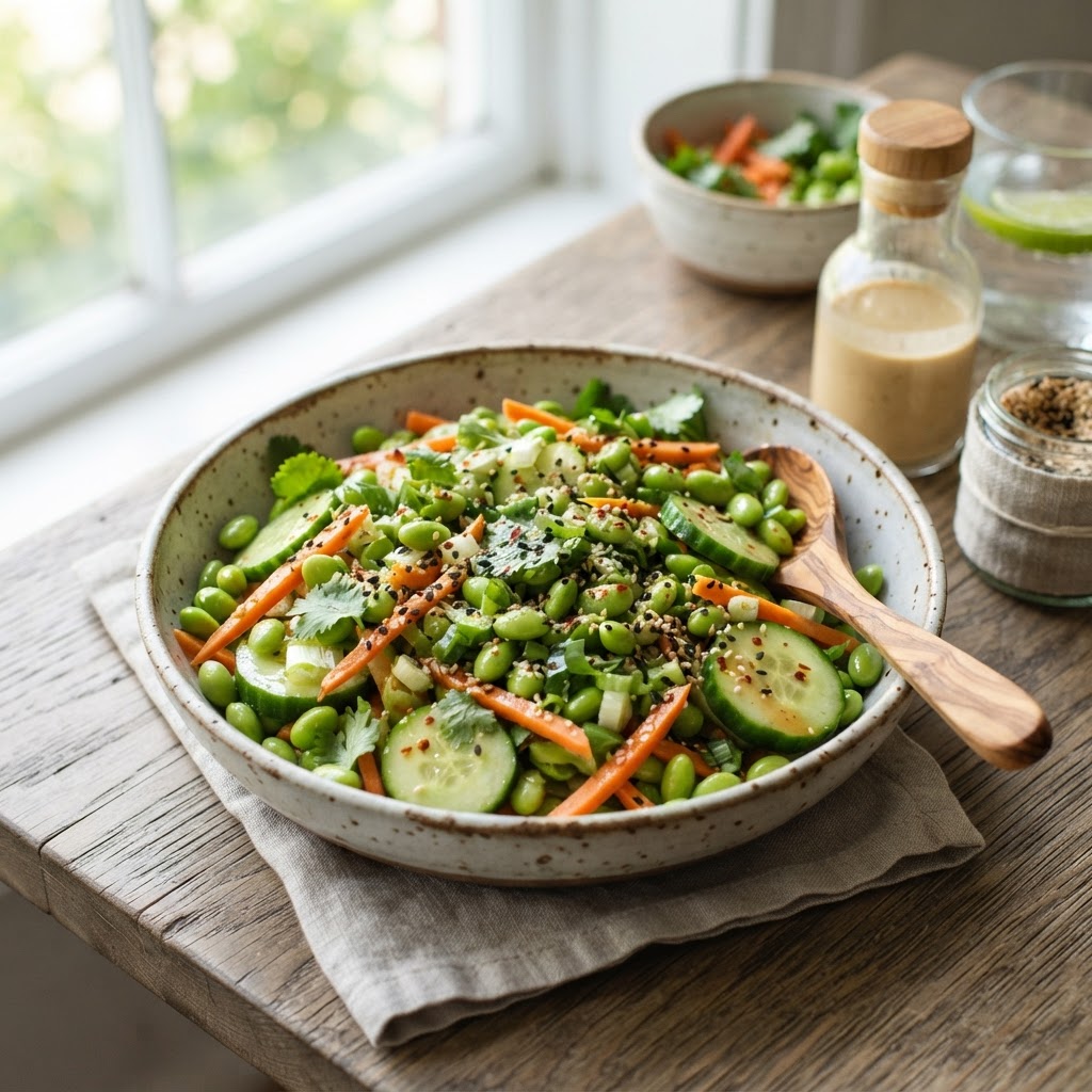Edamame Cucumber Salad