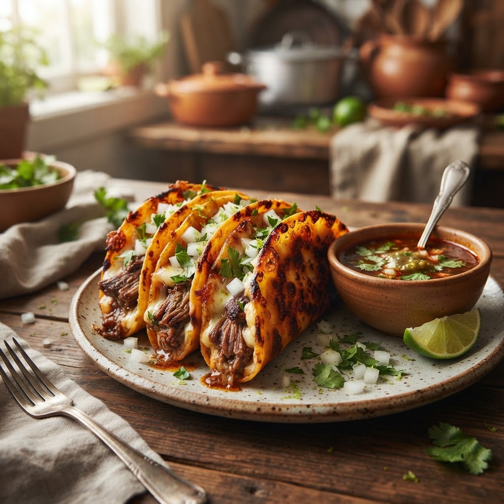 Beef Birria Quesatacos