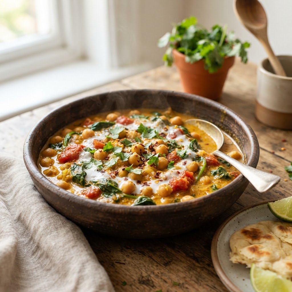 Chickpea Spinach Curry
