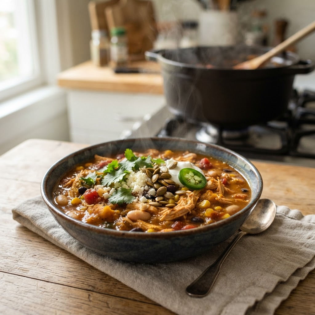 Pumpkin Chicken Chili