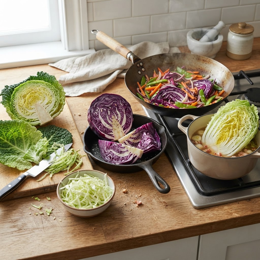 Cabbage Types, Cuts, and the Cooking Methods That Suit Each