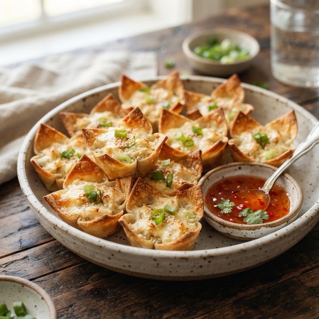 Crab Rangoon Wonton Cups