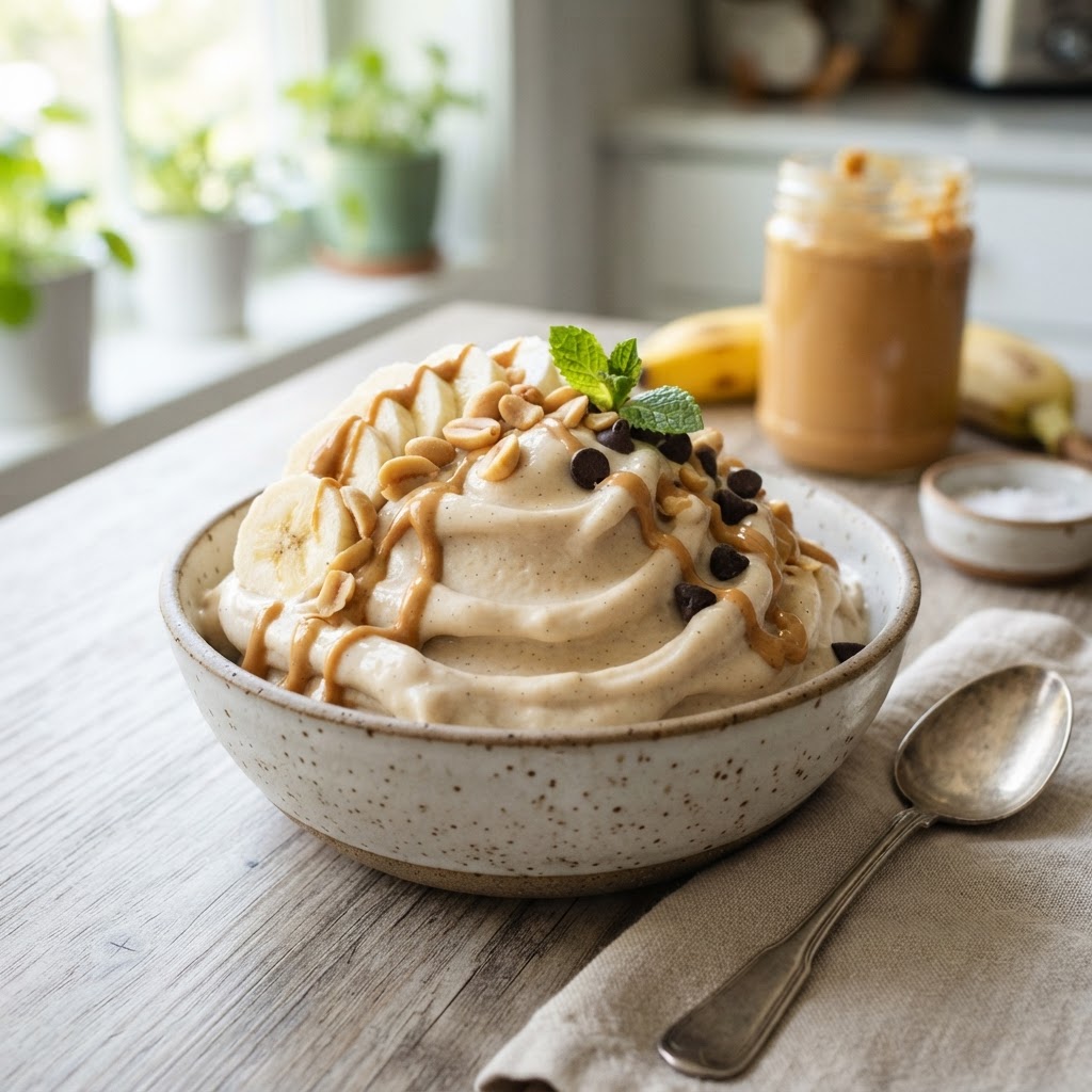 Banana Peanut Butter Nice Cream