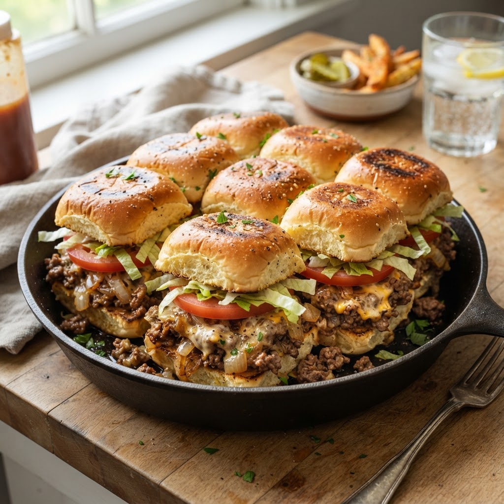 Chopped Cheese Sliders