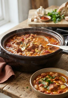 Spanish Pork and White Bean Stew