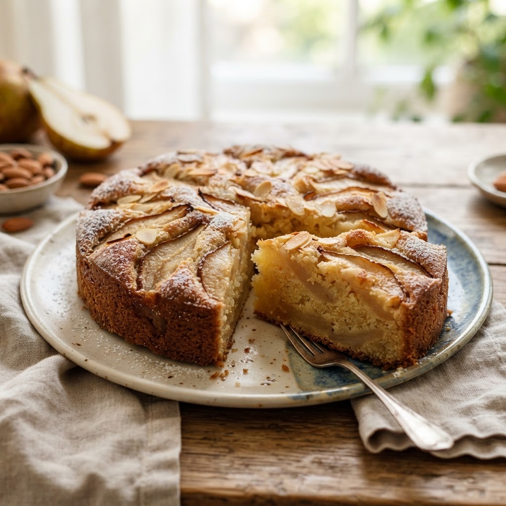Pear Almond Cake