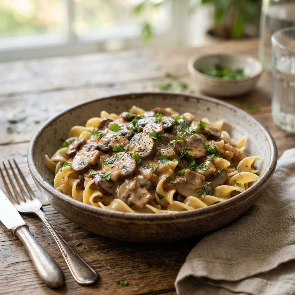 Mushroom Stroganoff