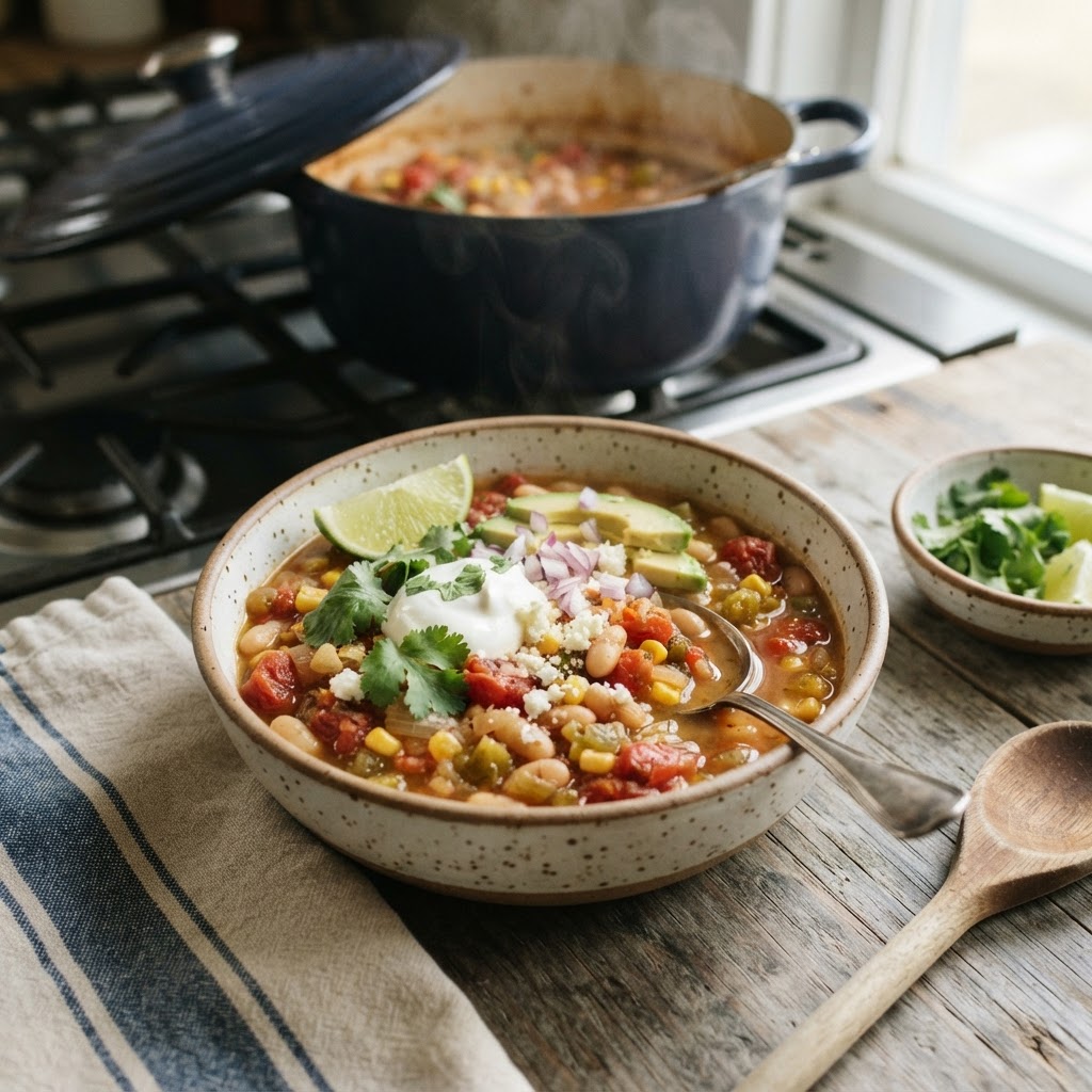High Fiber White Bean Taco Soup
