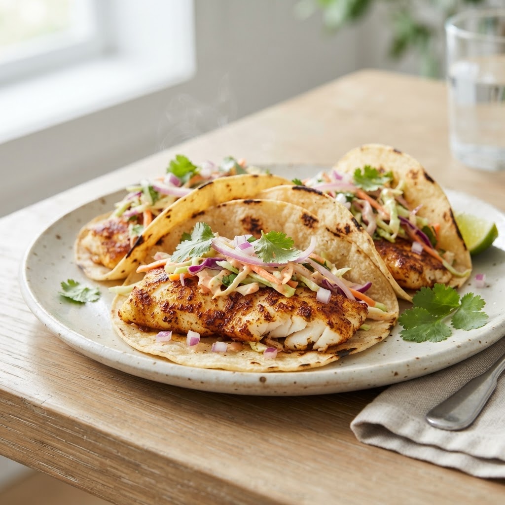 Smoky Chipotle Fish Tacos