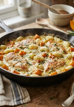 Creamy Chicken and Pumpkin Gnocchi