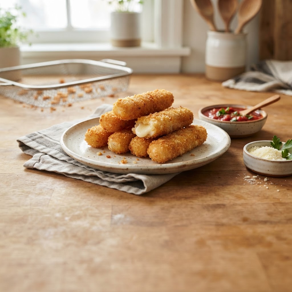How Long to Air Fry Frozen Mozzarella Sticks
