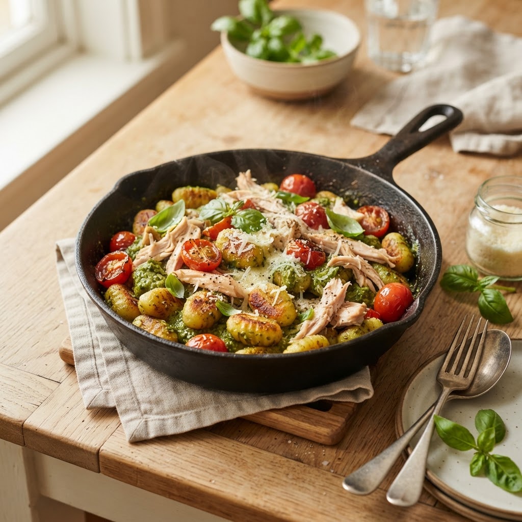 Rotisserie Chicken Pesto Gnocchi