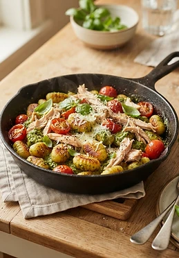 Rotisserie Chicken Pesto Gnocchi