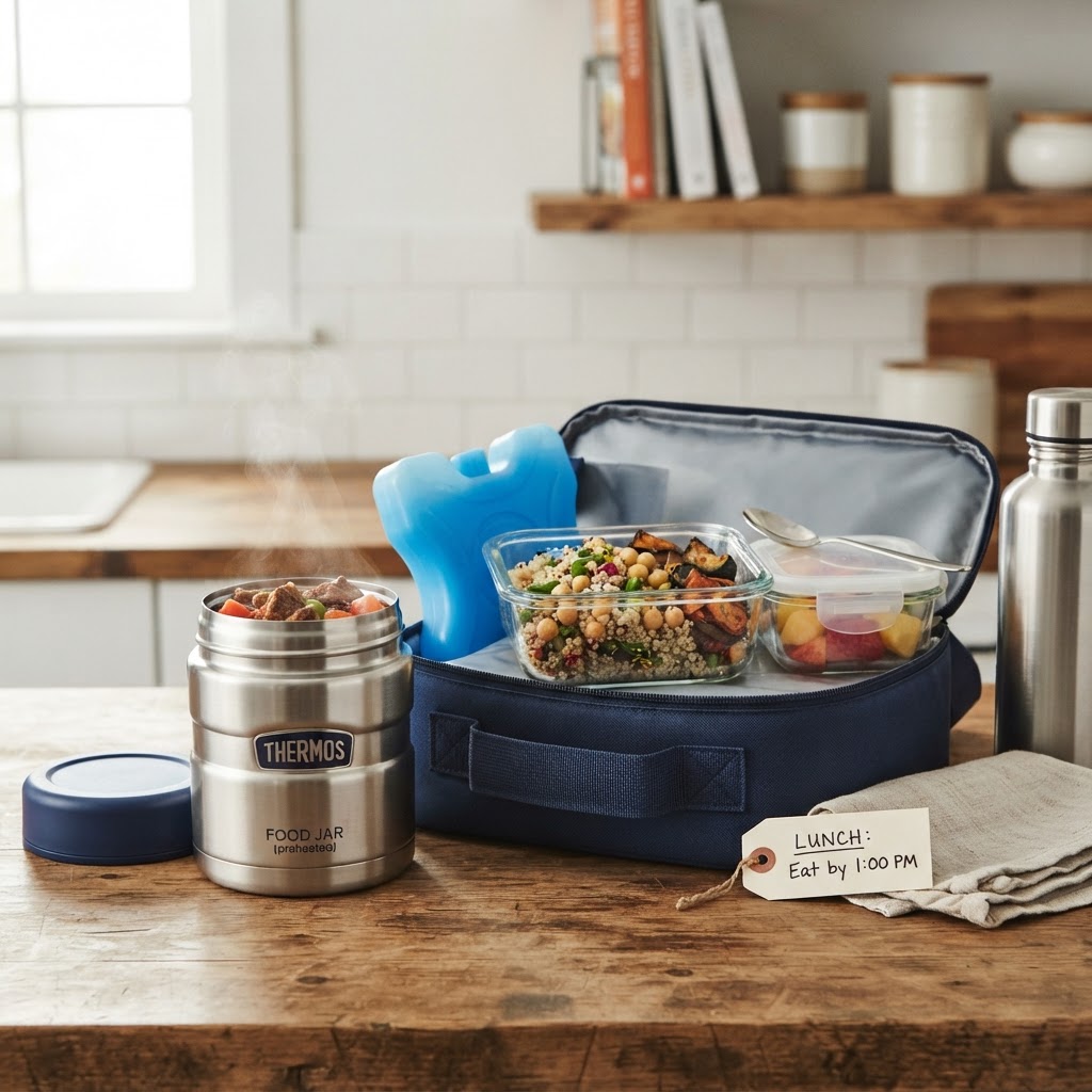 How to Pack a Hot or Cold Lunch Safely: Thermos, Ice Packs, and Timing