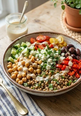 Mediterranean Farro Bowls