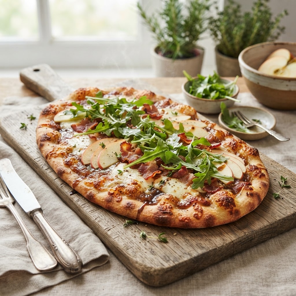Apple Butter Bacon Flatbread