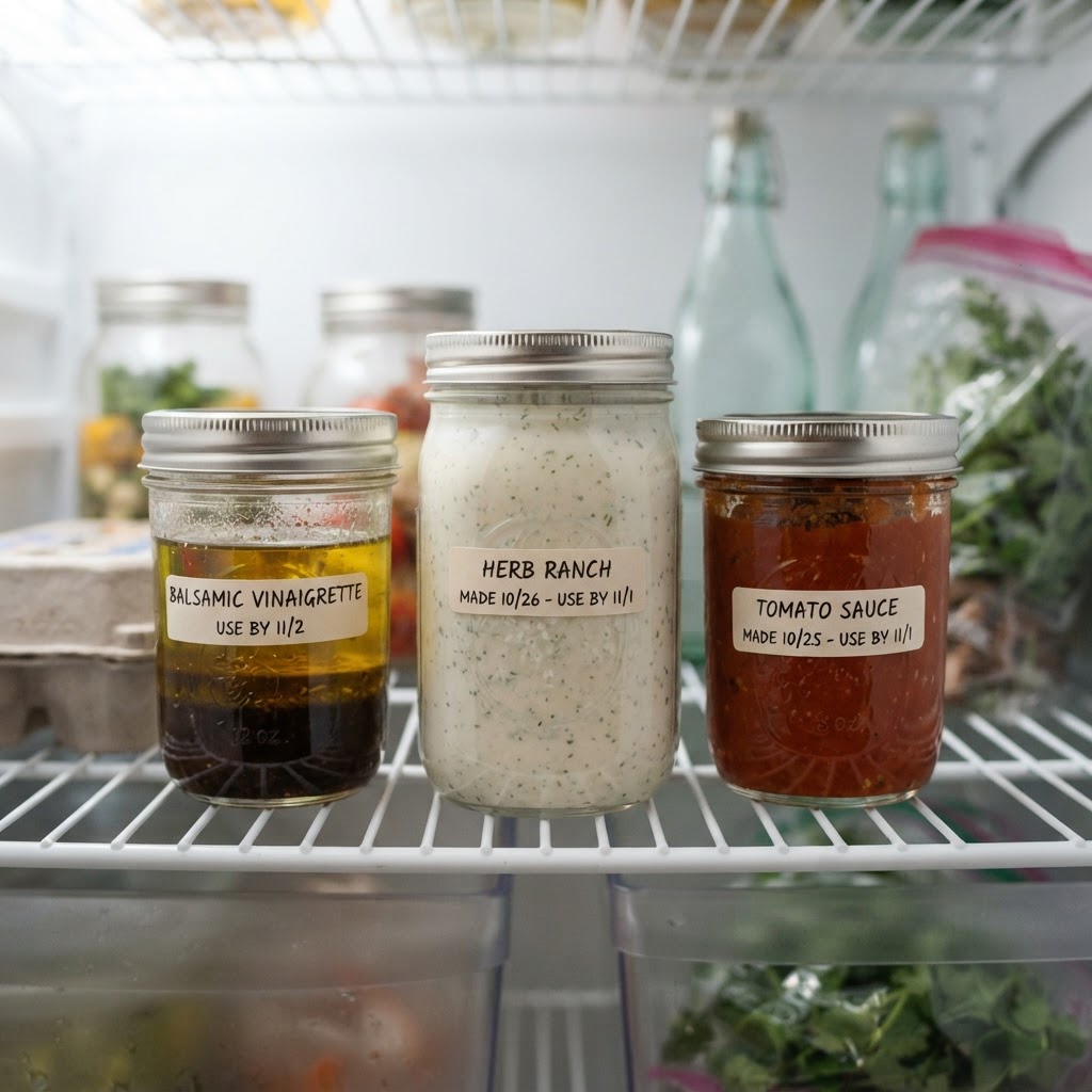 How to Store Homemade Dressings and Sauces Safely